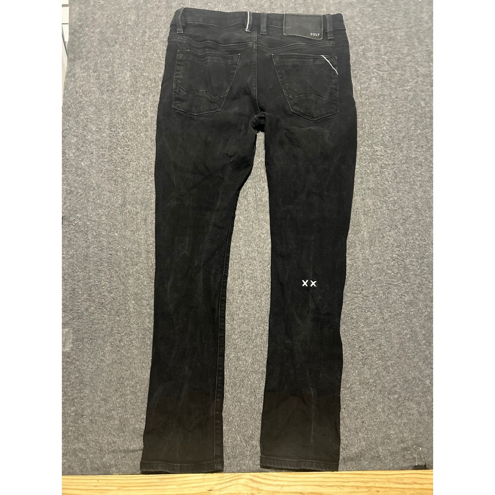 Cult Of Individuality Black PUNK SUPER SKINNY Jeans Men fit 34X32 (tag 36X32)